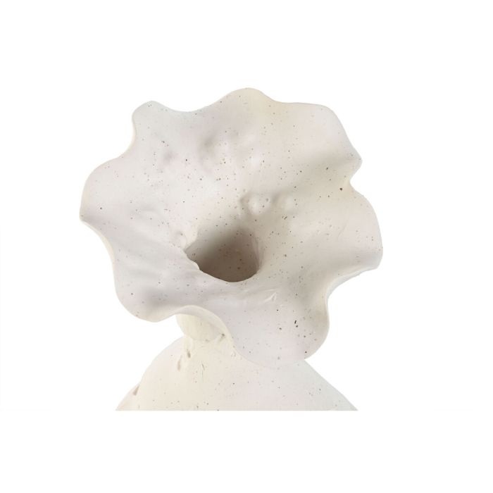 Vase Home ESPRIT Blanc Céramique Style artisanal 13 x 13 x 24 cm 2