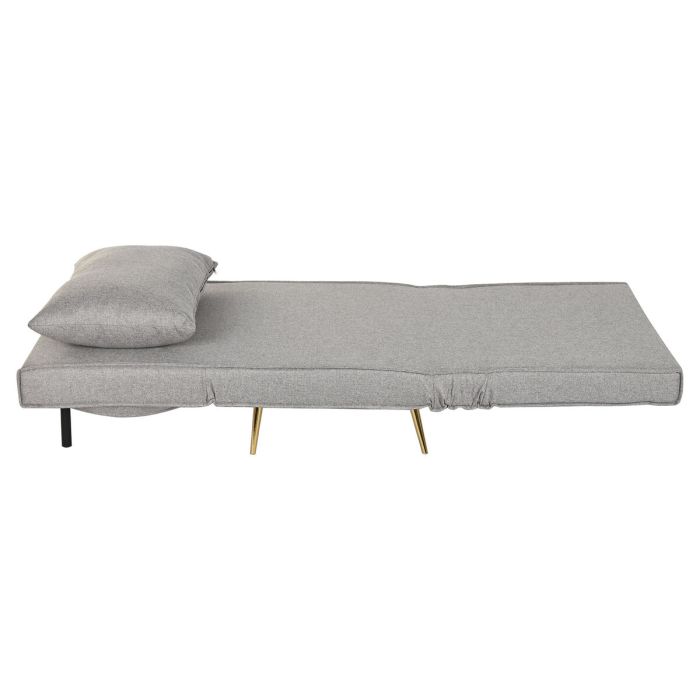Canapé Convertible Home ESPRIT Gris Crème Scandi 90 x 90 x 84 cm