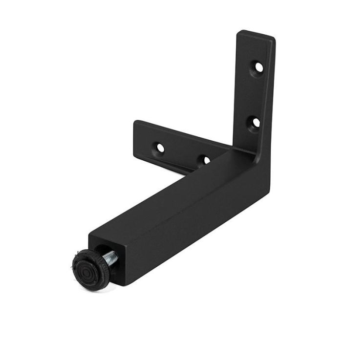 Pata Metálica Zamak Quadro Acabado Negro Altura H140 Mafos 2