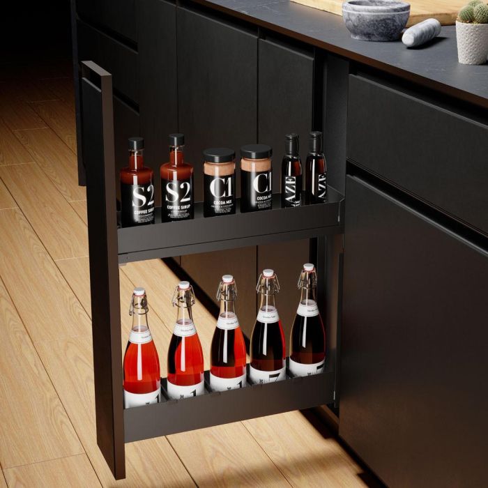 Botellero Nova Flat Acabado Antracita Modulo Modulo 150 Menage Confort 1