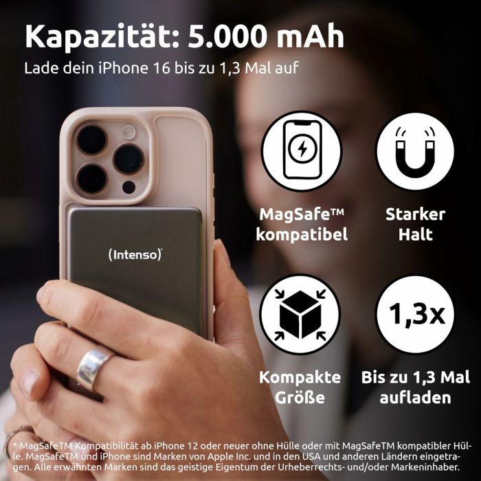 Powerbank INTENSO MW5000 5000 mAh Gris 5