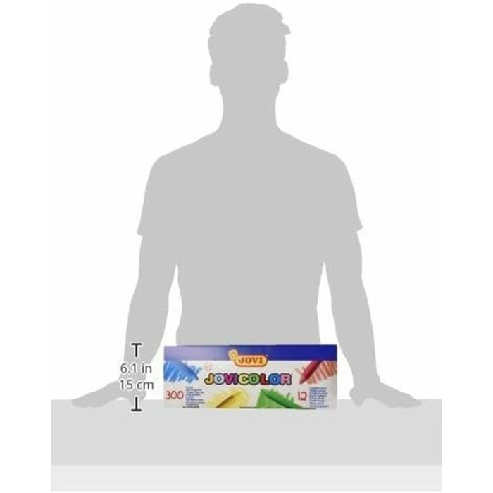 Crayons gras de couleur Jovi 989 Jaune 25 Pièces 8 Crayons gras de couleur Jovi 989 Jaune 25 Pièces 8