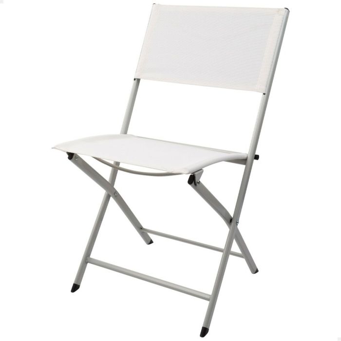 Chaise Pliante Aktive Blanc 46 x 81 x 55 cm (4 Unités) 6