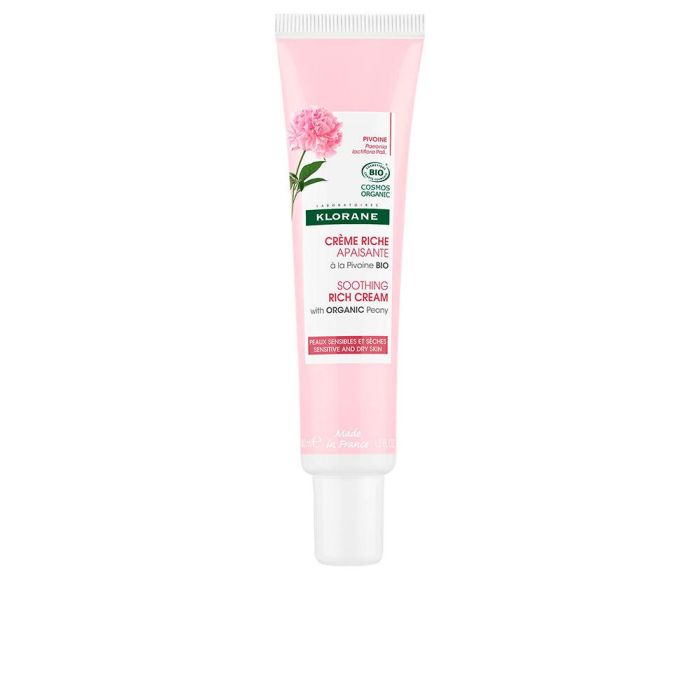 Klorane A La Peonía Crème Apaisante Riche À La Pivoine Bio 40 mL