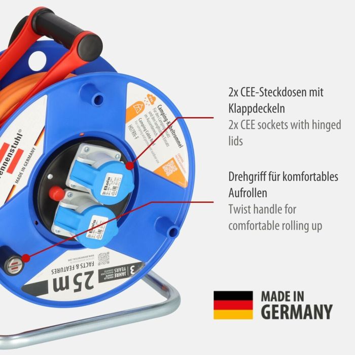 Enrouleur de câbles Brennenstuhl 25 m 13