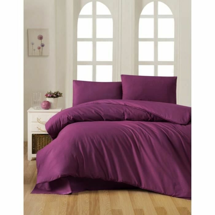 Parure de couette Violet Lit king size 3 Pièces 3