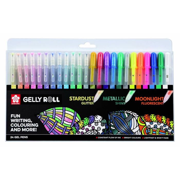 Ensemble de Stylos Talens Sakura Gelly Roll Mixed 24 Pièces 2