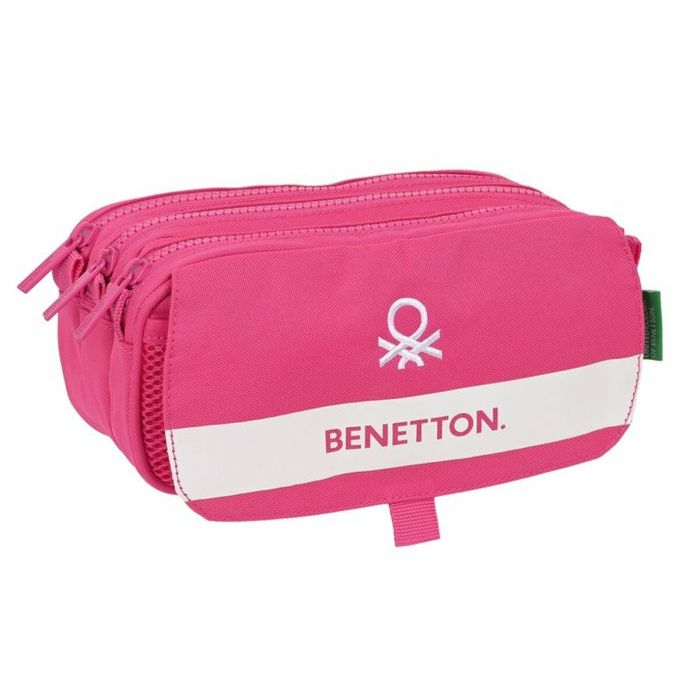 Trousse Fourre-Tout Triple Benetton Raspberry 21,5 x 10 x 8 cm Fuchsia 0 Trousse Fourre-Tout Triple Benetton Raspberry 21,5 x 10 x 8 cm Fuchsia 0