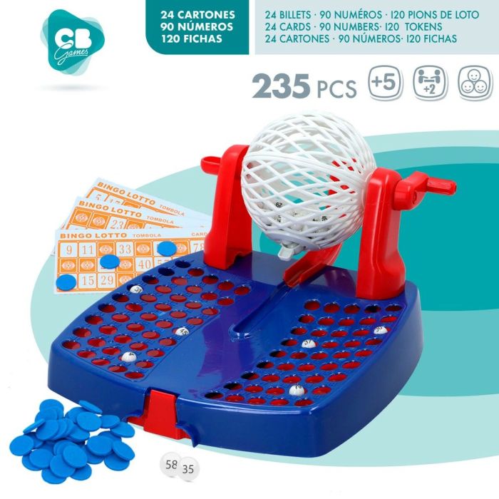 Bingo Colorbaby Bleu Plastique (4 Unités) 3 Bingo Colorbaby Bleu Plastique (4 Unités) 3