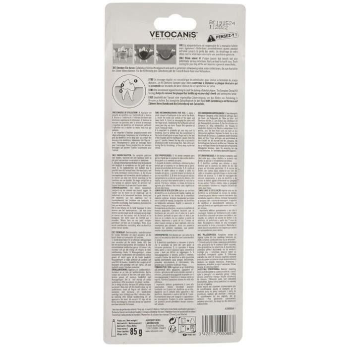 Kit Dentaire Chien - VETOCANIS - Hygiene dentaire avec Brosse a Dents, Biscuit Aromatisé, Dentifrice 2 Kit Dentaire Chien - VETOCANIS - Hygiene dentaire avec Brosse a Dents, Biscuit Aromatisé, Dentifrice 2