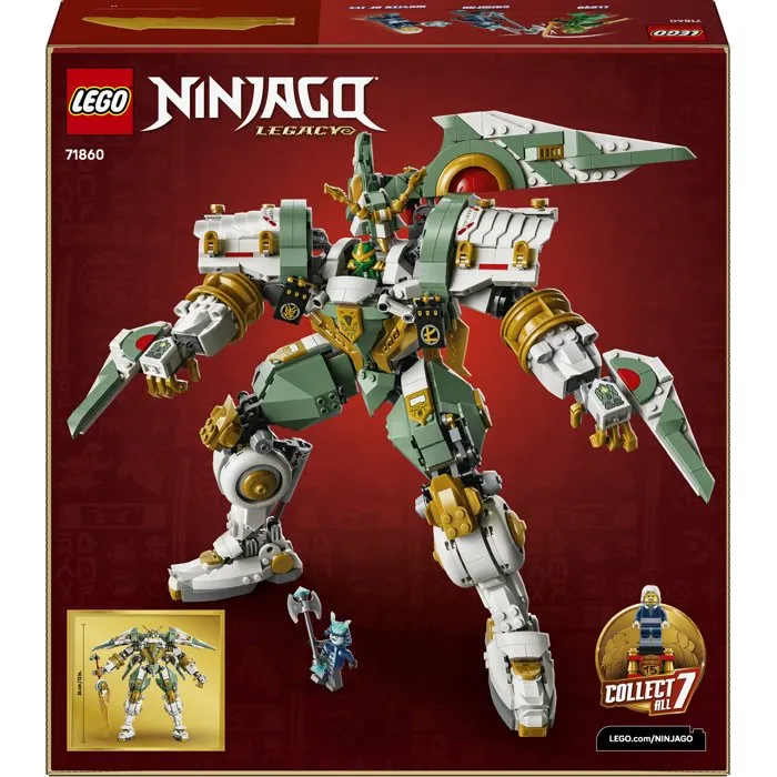 Lego NINJAGO 71860 Robot Titan de Lloyd Articulé - 15e Anniversaire de la Série avec 3 Minifigurines