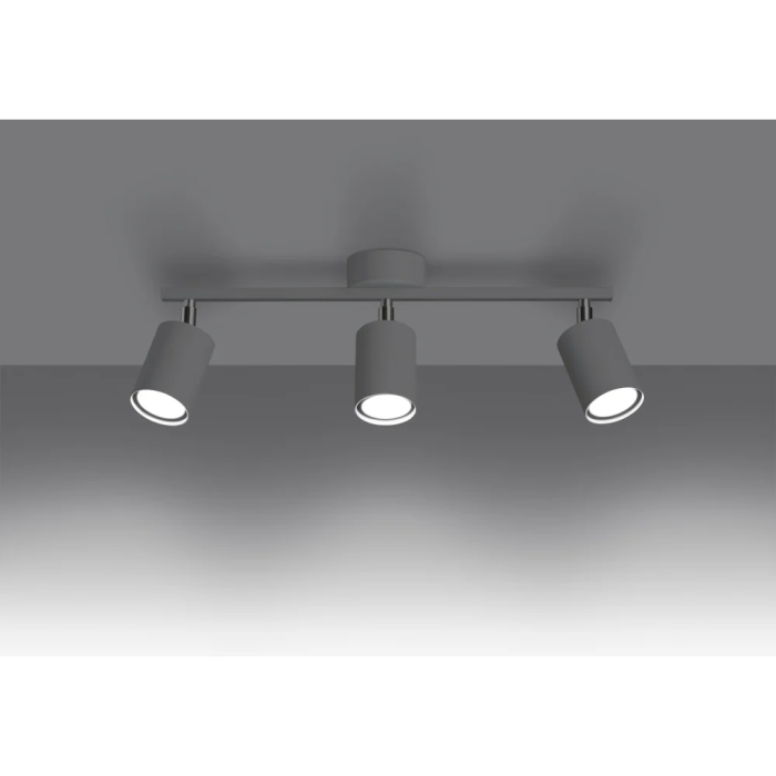 LEMMI Lustre 3 Lumières SOL-SL.1128 LED Design Minimaliste Métal Noir Blanc 2