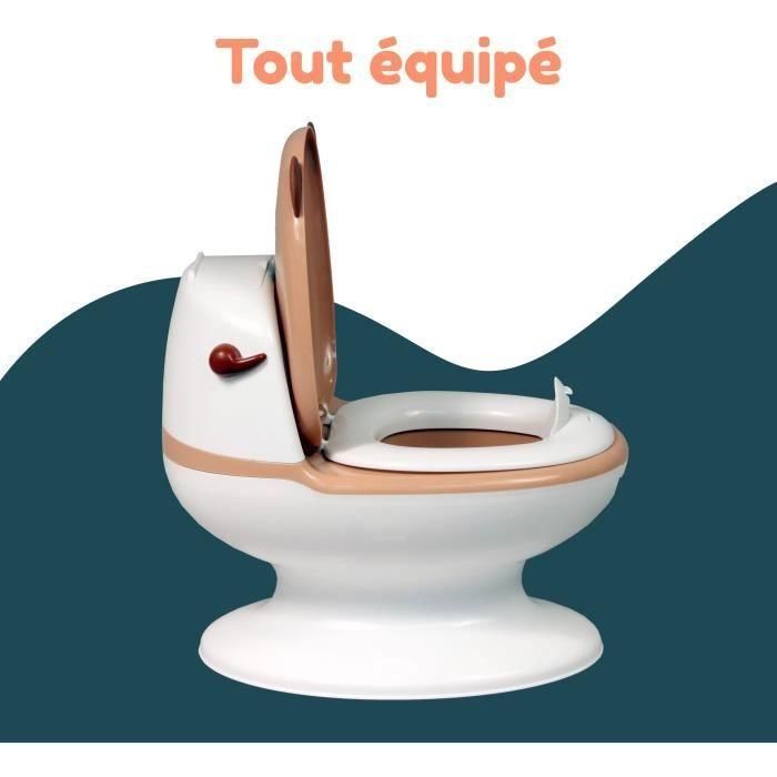 Pot bébé éducatif BAMBISOL - Couvercle et siege rabattable - Manette chasse-d'eau 3