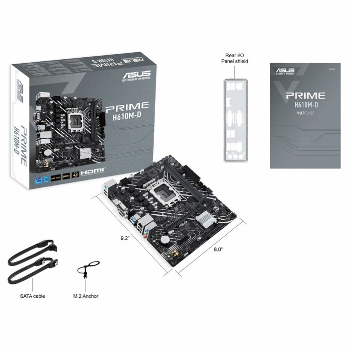 Carte Mère Asus PRIME H610M-D H610 LGA 1700 16 Carte Mère Asus PRIME H610M-D H610 LGA 1700 16