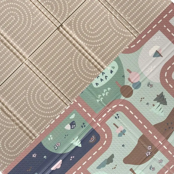 Beaba Tapis de motricité XXL Play Life Arch 200 x 150 cm - Mousse haute densité, double face, imperméable - Pour jeux, détente, yoga