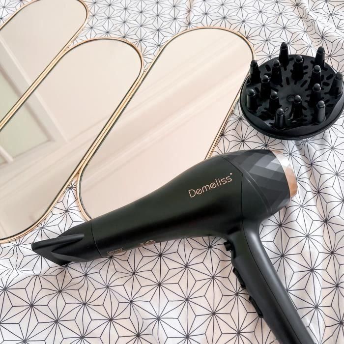Seche-Cheveux - SAINT ALGUE - Demeliss SALON SERIES 2200W - Moteur Professionnel AC - Tourmaline Ionique - Concentrateur & Diffuseur 1 Seche-Cheveux - SAINT ALGUE - Demeliss SALON SERIES 2200W - Moteur Professionnel AC - Tourmaline Ionique - Concentrateur & Diffuseur 1