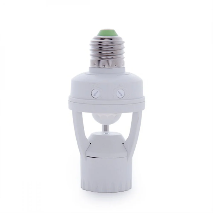 Adaptateur E27 Détecteur de Proximité - Capteur Crépusculaire avec contrôle d'allumage et d'extinction 0