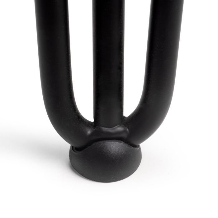 Emuca Lot de 4 pieds Hairpin de 3 fils par table, hauteur 710mm, Acier, Peint en noir 6