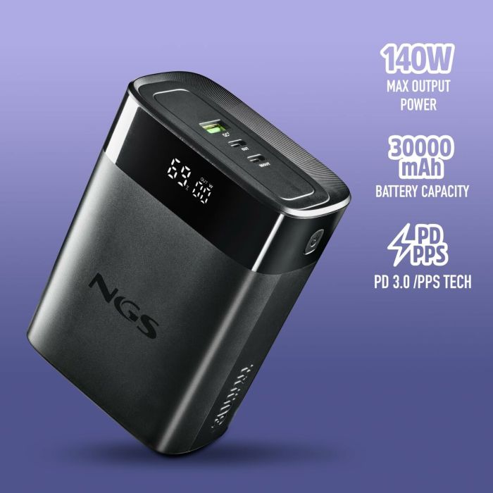Powerbank NGS TWIX30 Noir 30000 mAh 8