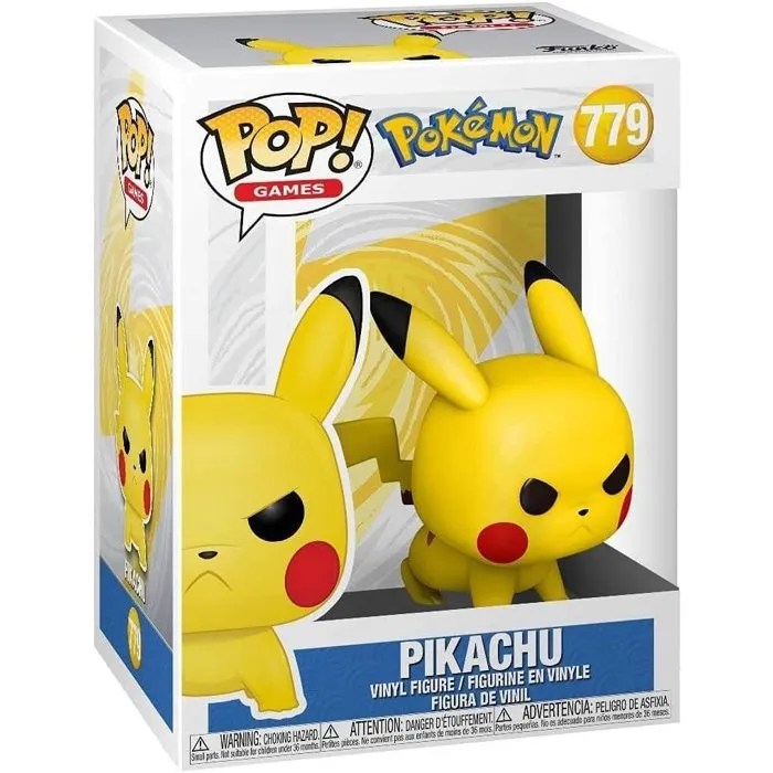 Funko Pop! - Figurine Pokémon Pikachu en Position d'Attaque - Vinyle - Figurine de Collection