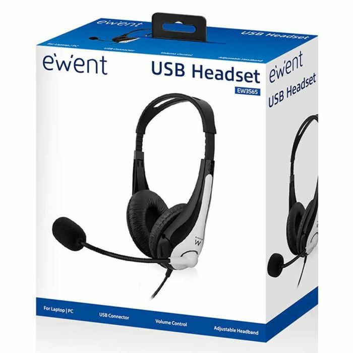 Casque Ewent EW3565 Blanc Noir 1
