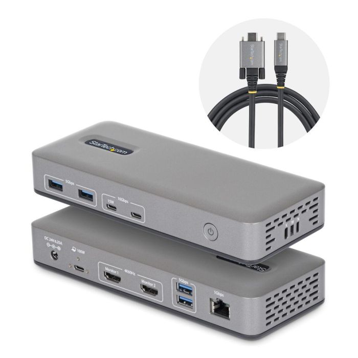 Hub USB Startech 196UE-USBC-DOCK Gris