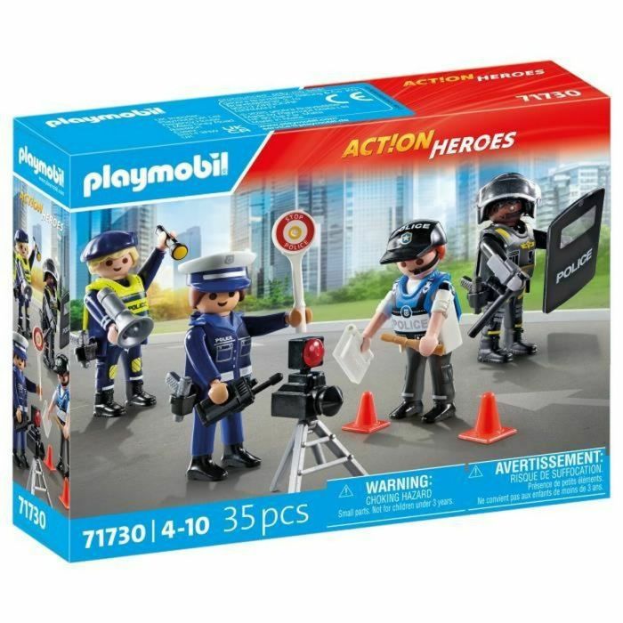 Playmobil 71730 Set de profession policière avec 4 policiers