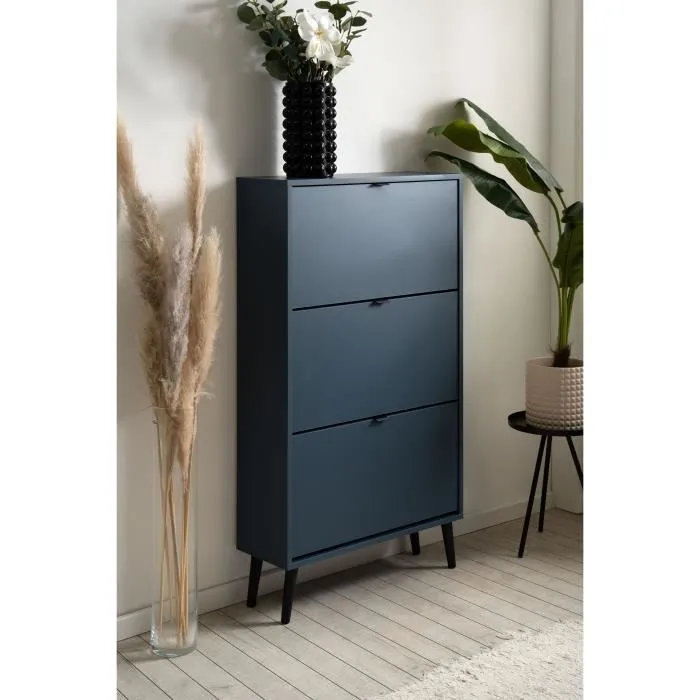 Zapatero VIGO 49A Nuit Bleue Pieds Bois Massif 70 x 24 x 125 cm 3