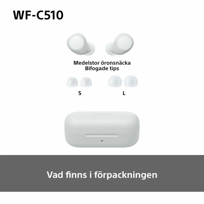 Oreillette Bluetooth Sony WF-C510 Blanc 23 Oreillette Bluetooth Sony WF-C510 Blanc 23