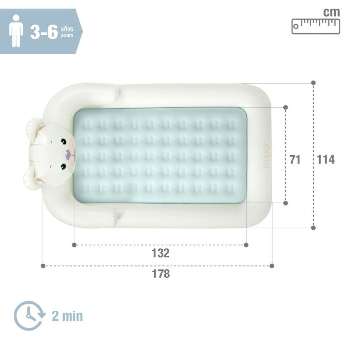 Lit Gonflable Intex Junior Ours 114 x 10 x 178 cm 3 Unités 3