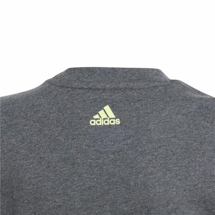 T shirt à manches courtes Enfant Adidas Essentials Big Logo Gris 2 T shirt à manches courtes Enfant Adidas Essentials Big Logo Gris 2