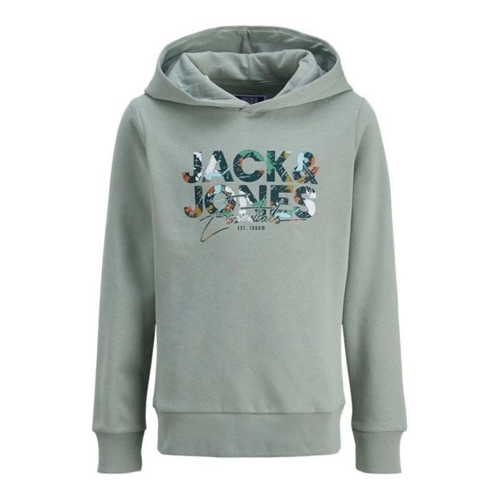 Sweat à capuche enfant Jack & Jones Jjgeplas Bleu Vert S
