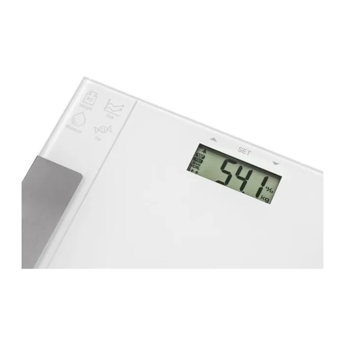 Sencor SBS 5051WH Balance Personne Intelligente avec Ecran LCD, IMC, BIA (Graisse Corporelle, Hydratation) et Mémoire pour 12 Utilisateurs - Verre Trempé 6 mm, 150 kg Sencor SBS 5051WH Balance Personne Intelligente avec Ecran LCD, IMC, BIA (Graisse Corporelle, Hydratation) et Mémoire pour 12 Utilisateurs - Verre Trempé 6 mm, 150 kg