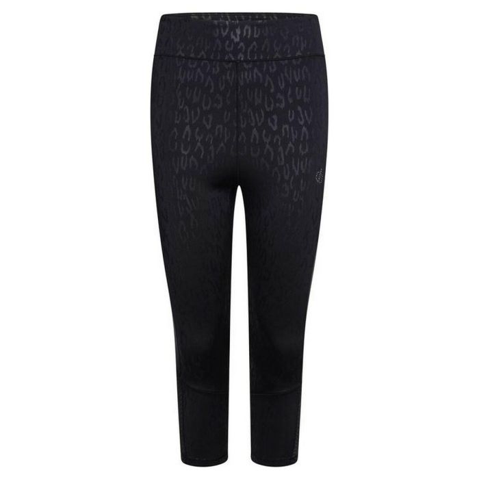 Leggings de Sport pour Femmes Dare 2b Shine Bright 3/4 Noir