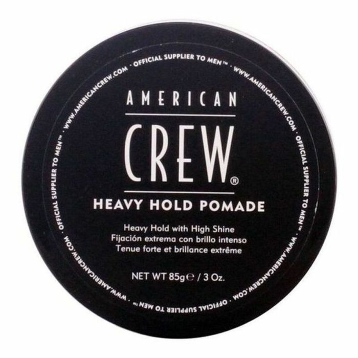 American Crew Heavy Hold Pomade Laque pour Cheveux Homme, Fixation Forte, 85 mL
