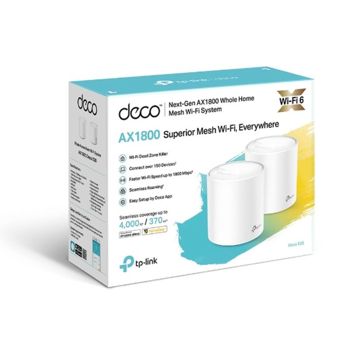 Point d'Accès TP-Link Deco X20 (2-pack) 1200 Mbps Mesh 1