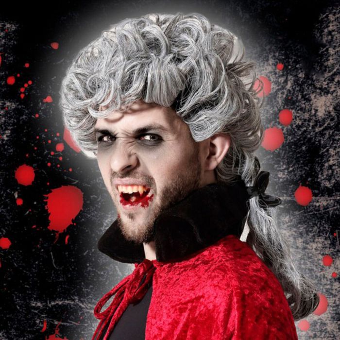 Perruque pour Halloween Gris 0 Perruque pour Halloween Gris 0
