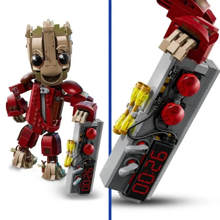 LEGO Marvel 76341 Groot en Tenue de Ravageur - Jeu de Construction pour Enfants 10 ans et plus - Figurine Marvel Studios Les Gardiens de la Galaxie Vol. 2 LEGO Marvel 76341 Groot en Tenue de Ravageur - Jeu de Construction pour Enfants 10 ans et plus - Figurine Marvel Studios Les Gardiens de la Galaxie Vol. 2