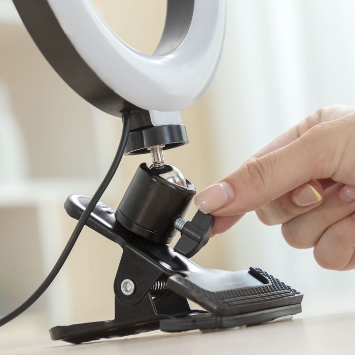 Anneau Lumineux Selfie avec Clip de Support Lumahoop InnovaGoods 7