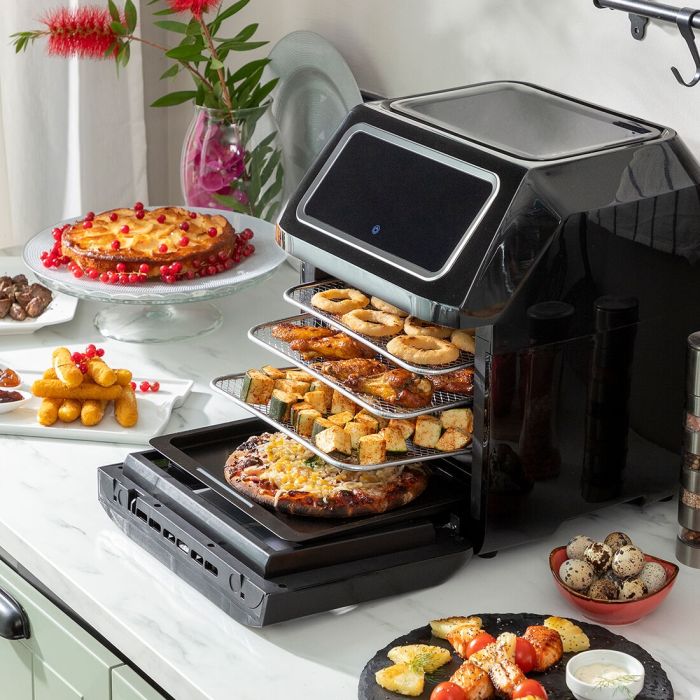 Friteuse à Air InnovaGoods Fryinn Pro Max 12000 Noir 1800 W 12 L Acier inoxydable 7