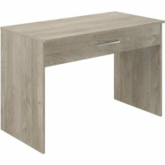 Bureau avec tiroirs, Mélaminé Chêne, 110 x 56 x 81,5 cm, T80516PL05LVO