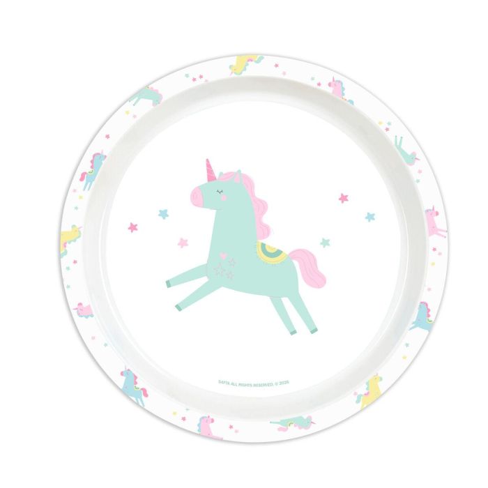 Ensemble Vaisselle pour Enfants Safta Unicornio PVC 1 Ensemble Vaisselle pour Enfants Safta Unicornio PVC 1