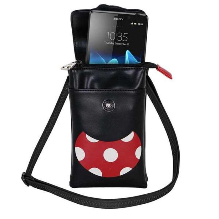 Sac pour téléphone portable Minnie Mouse Noir 1 Sac pour téléphone portable Minnie Mouse Noir 1