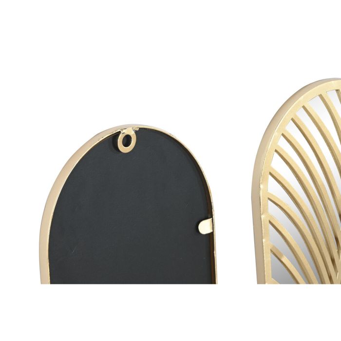 Décoration murale Home ESPRIT Doré Feuille d'une plante 72 x 1,5 x 68 cm 2