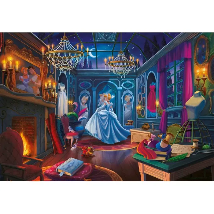 Clementoni Puzzle 500 Pièces Ever After - Princesses Disney, Cendrillon - Puzzle pour Adultes et Enfants, Collection Clementoni Puzzle 500 Pièces Ever After - Princesses Disney, Cendrillon - Puzzle pour Adultes et Enfants, Collection