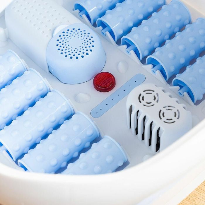 Pack Spa pour les Pieds Pliable avec Rouleaux et Hydromassage et Coupe-ongles avec lumière LED, loupe et lime InnovaGoods 5 Pack Spa pour les Pieds Pliable avec Rouleaux et Hydromassage et Coupe-ongles avec lumière LED, loupe et lime InnovaGoods 5