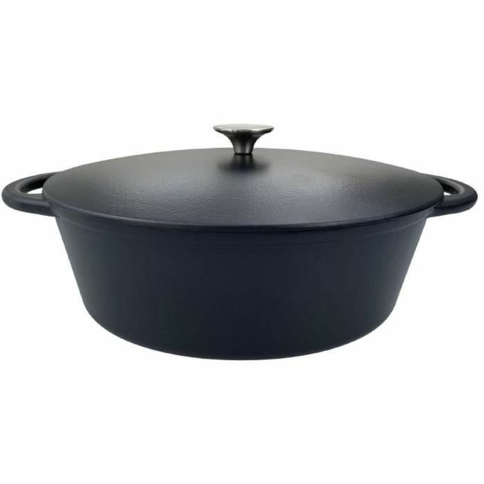 Casserole avec Couvercle Baumalu Noir 38 x 30 x 16 cm