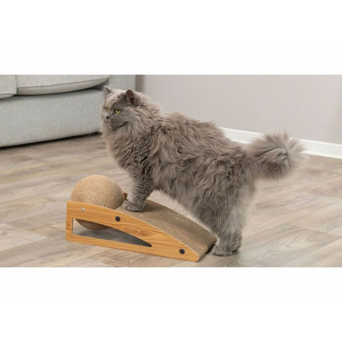 Grattoir pour Chats Trixie Jute Bois Carton 40 × 17 × 20 cm 4