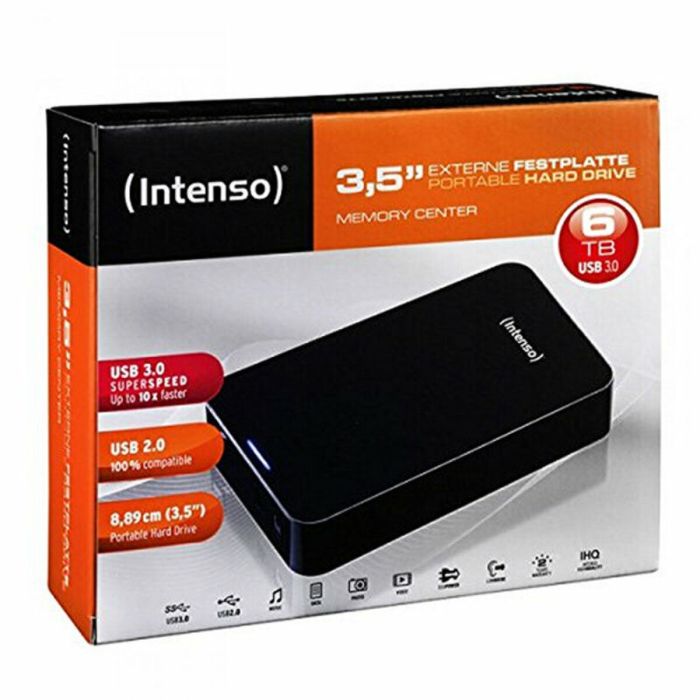 Disque Dur Externe INTENSO 6031514 3.5" USB 3.0 6 TB Noir 1 Disque Dur Externe INTENSO 6031514 3.5" USB 3.0 6 TB Noir 1
