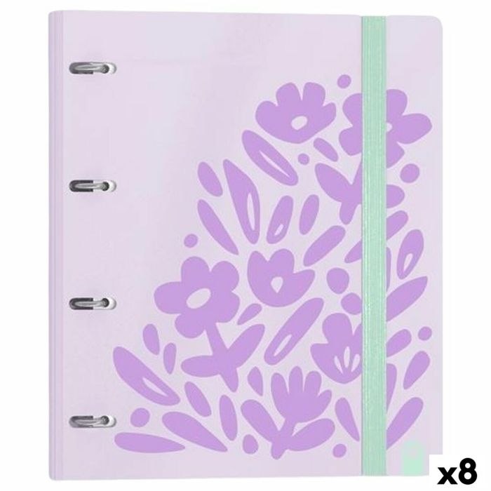 Reliure à anneaux Carchivo CARPEBLOCK Mauve A4 (8 Unités)